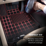 3D MAXpider 2011-2019 Ford Fiesta Kagu 1st Row Floormat - Black - L1FR08011509