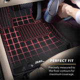 3D MAXpider 2020 Kia Soul Kagu 1st Row Floormat - Black - L1KA05011509