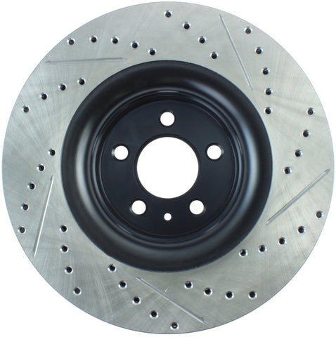 StopTech Slotted & Drilled Sport Brake Rotor - 2015 Ford Mustang Non-Brembo - Front Right - 127.61114R