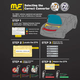 MagnaFlow 10-11 Jeep Wrangler 3.8L Direct Fit CARB Compliant Catalytic Converter - 5551458
