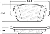 StopTech Street Brake Pads - Rear - 308.13140