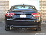 AWE Tuning Audi B8 A5 2.0T Touring Edition Single Outlet Exhaust - Diamond Black Tips - 3015-23012