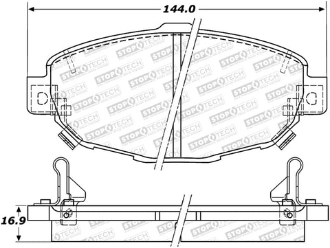 StopTech Street Brake Pads - Front - 308.05710