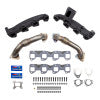 Wehrli 17-24 Chevrolet Duramax Billet Exhaust Manifold & Stainless Up Pipe Kit w/ Gaskets & Hardware - WCF100226