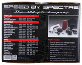 Spectre 99-07 GM Truck V8-4.8/5.3/6.0L F/I Air Intake Kit - Clear Anodized w/Red Filter - 9900