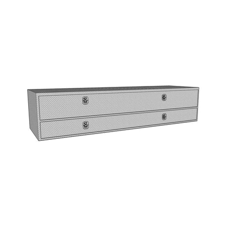 Westin/Brute High Cap 72in Stake Bed Contractor TopSider w/ Bottom Drawers - Aluminum - 80-TB400-72-BD