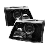 Spyder Ford Ranger 98-00 Projector Headlights LED Halo Black High 9005 Low H1 PRO-YD-FR98-BK - 5010520