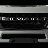 Putco 2020 Chevy Silverado HD - Grille Letters - Stainless Steel Chevrolet Letters - 55553GM