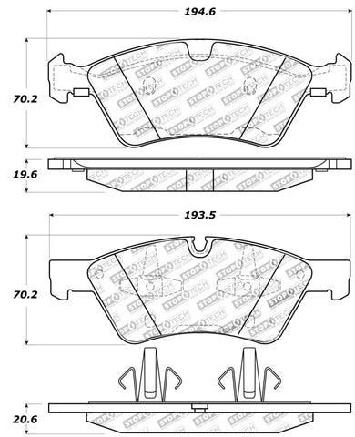 StopTech Performance Brake Pads - 309.11230