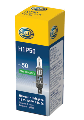 Hella Bulb H1 12V 55W P145S T25 +50 - H1P50