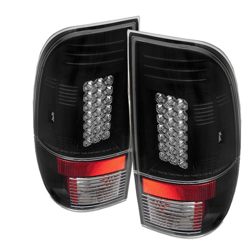 Spyder Ford F150 side 97-03/F250/350/450 Super Duty 99-07 LED Tail Lights Blk ALT-YD-FF15097-LED-BK - 5003461