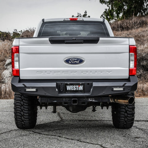 Westin 17-20 Ford F-250/350 Pro-Series Rear Bumper - Textured Black - 58-421175