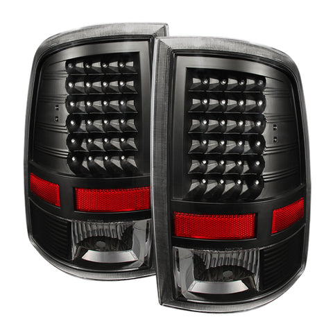 Xtune Dodge Ram 1500 09-14 LED Tail Lights Incandescent Model Only Black ALT-JH-DR09-LED-BK - 9025587