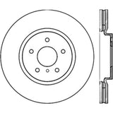 StopTech Power Slot 09 Nissan 370z / 08-09 Infiniti G37 Slotted Front Right CRYO Rotor - 126.42100CSR