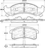 StopTech Street Brake Pads - Front - 308.06230