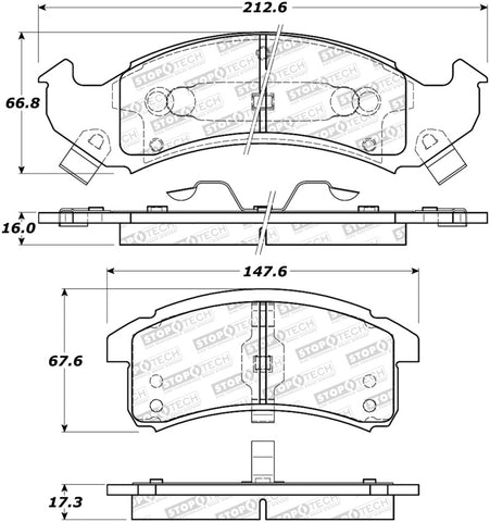 StopTech Street Brake Pads - Front - 308.06230