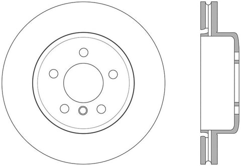 StopTech Sport 14-15 BMW 435i Rear Right Slotted Brake Rotor - 126.34147SR