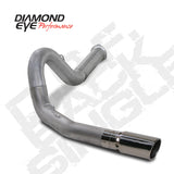 Diamond Eye KIT 5in DPF-BACK SGL AL 07.5-08 CHEVY 6 6L 2500/3500 BPCKGD BX46X14X14OD EL-PL - K5134A