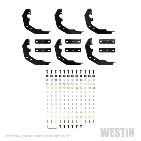 Westin 19-22 RAM 1500 Quad Cab (Excl. Classic) PRO TRAXX 6 Oval Nerf Step Bars - Blk - 21-64095