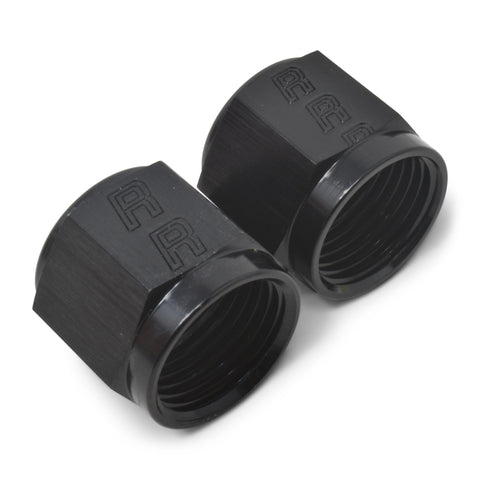 Russell Performance -10 AN Tube Nuts 5/8in dia. (Black) (1 pc.) - 660593