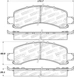 StopTech Street Select Brake Pads - 305.09740