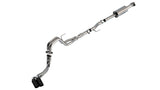 Borla F-150 2021 5.0L 4dr CC SB EC STB Lariat/KR/Platnm/LTD 3/2.25 DSE Cat-Back ATAK Black CHR Tips - 140875BC