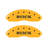 MGP 4 Caliper Covers Engraved Front Buick Rear Yellow Finish Black Char 2008 Buick Lucerne - 49003SBSHYL