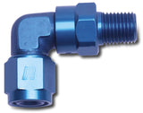 Russell Performance -6 AN 90 Degree Female to Male 3/8in Swivel NPT Fitting - 614026