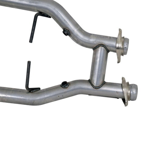 BBK 96-04 Mustang 4.6 GT / Cobra Short Mid H Pipe w Catalytic Converters 2-1/2 For Long Tube Headers - 1538