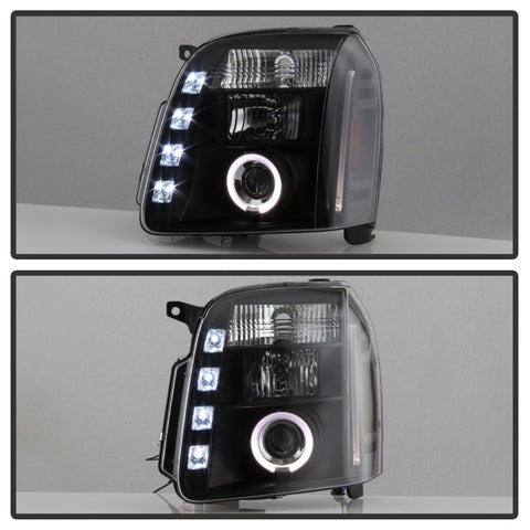 Spyder GMC Yukon 07-14/GMC Yukon Denali 07-14Projector Headlights LED Halo LED Blk PRO-YD-GY07-HL-BK - 5029331