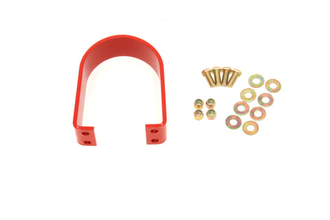 BMR 05-14 S197 Mustang BMR Rear Tunnel Brace Loop Upgrade - Red - DSL012R