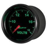 Autometer GS Series 2-1/16in Voltmeter 18V Electrical Gauge Full Sweep - 3891