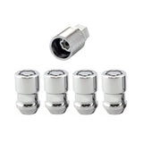 McGard Wheel Lock Nut Set - 4pk. (Cone Seat) M12X1.5 / 19mm & 21mm Dual Hex / 1.46in. L - Chrome - 24137