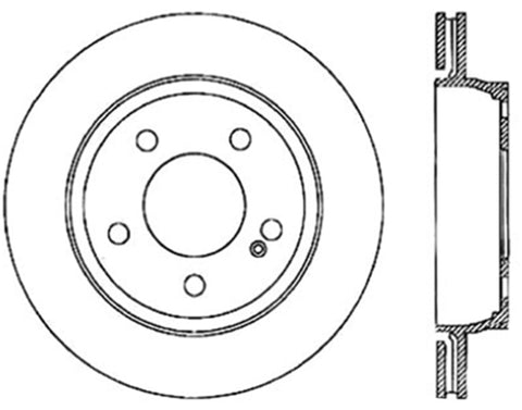 StopTech Drilled Sport Brake Rotor - 128.35048R