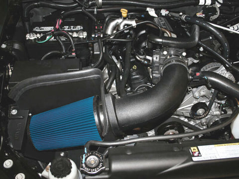 Airaid 07-11 Jeep Wrangler JK 3.8L CAD Intake System w/ Tube (Dry / Blue Media) - 313-208