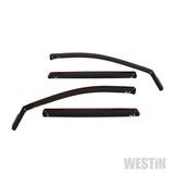 Westin 2013-2018 Nissan Pathfinder Wade In-Channel Wind Deflector 4pc - Smoke - 72-69479