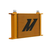 Mishimoto Universal 25-Row Oil Cooler - Gold - MMOC-25G