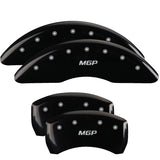 MGP 4 Caliper Covers Engraved Front & Rear MGP Black Finish Silver Char 2016 Mercedes-Benz SL550 - 23232SMGPBK