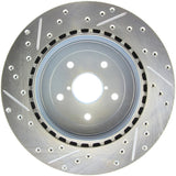 StopTech Select Sport 05-07 Subaru Impreza (DOES NOT FIT WRX/STI) Slotted / Drilled Left Rear Rotor - 227.47023L