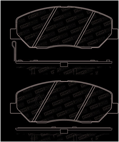 StopTech Street Brake Pads - Front - 308.13840