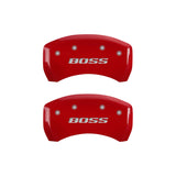 MGP Rear set 2 Caliper Covers Engraved Rear Boss Yellow finish black ch - 10010RBSSYL