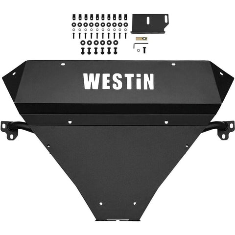 Westin 2014-2018 Chevy Silverado 1500 Outlaw Bumper Skid Plate - Textured Black - 58-71005