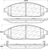 StopTech Street Brake Pads - 308.10800