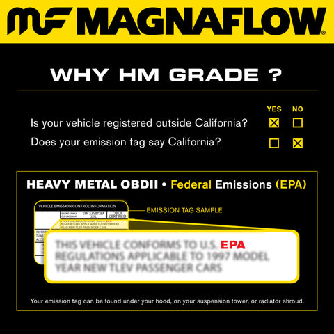 MagnaFlow Conv DF 01-05 Chrysler Sebring / 00-05 Mitsubishi Eclipse / 99-03 Galant - Rear - 93189