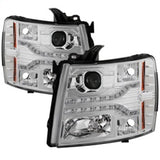 Spyder Chevy Silverado 1500 07-13 V2 Projector Headlights - LED DRL - Chrome PRO-YD-CS07V2-DRL-C - 5083586