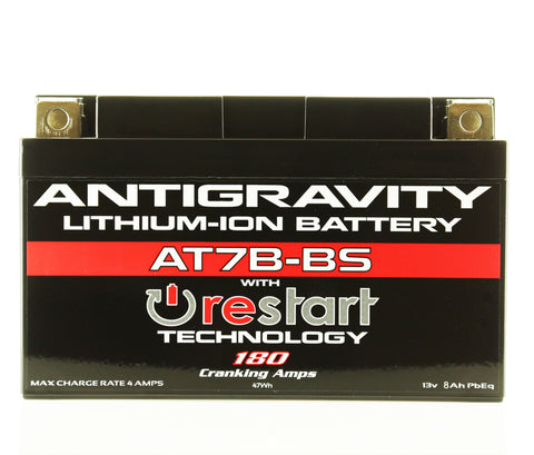 Antigravity YT7B-BS Lithium Battery w/Re-Start - AG-AT7B-BS-RS