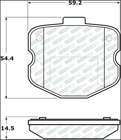 StopTech Street Select Brake Pads - Front - 305.11850