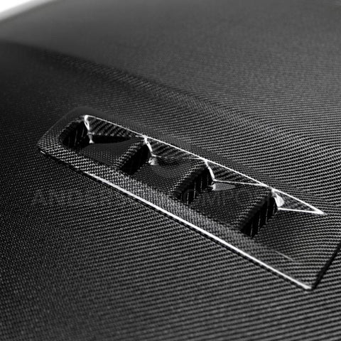 Anderson Composites 2016-2017 Ford Focus ST/RS Carbon Fiber RS Hood - AC-HD16FDFO-RS