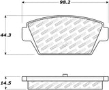 StopTech 87-92 Mitsubishi Galant Street Select Rear Brake Pads - 305.03290