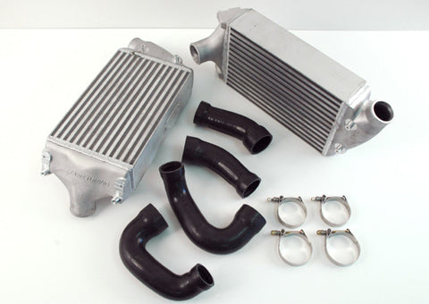 AWE Tuning 997TT/GT2 Performance Intercoolers - Black Hoses - 4510-11046